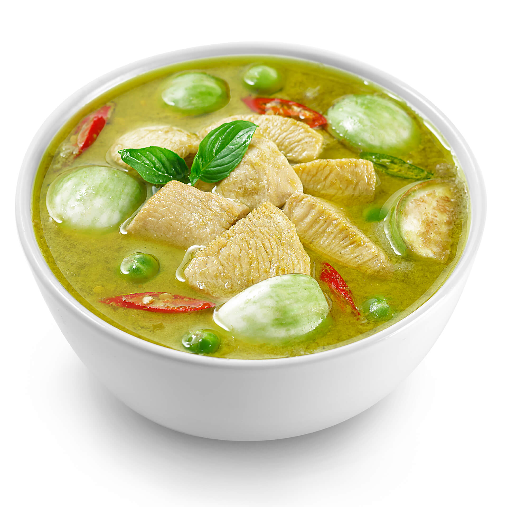 แกงเขียวหวานไก่ (กับข้าว)