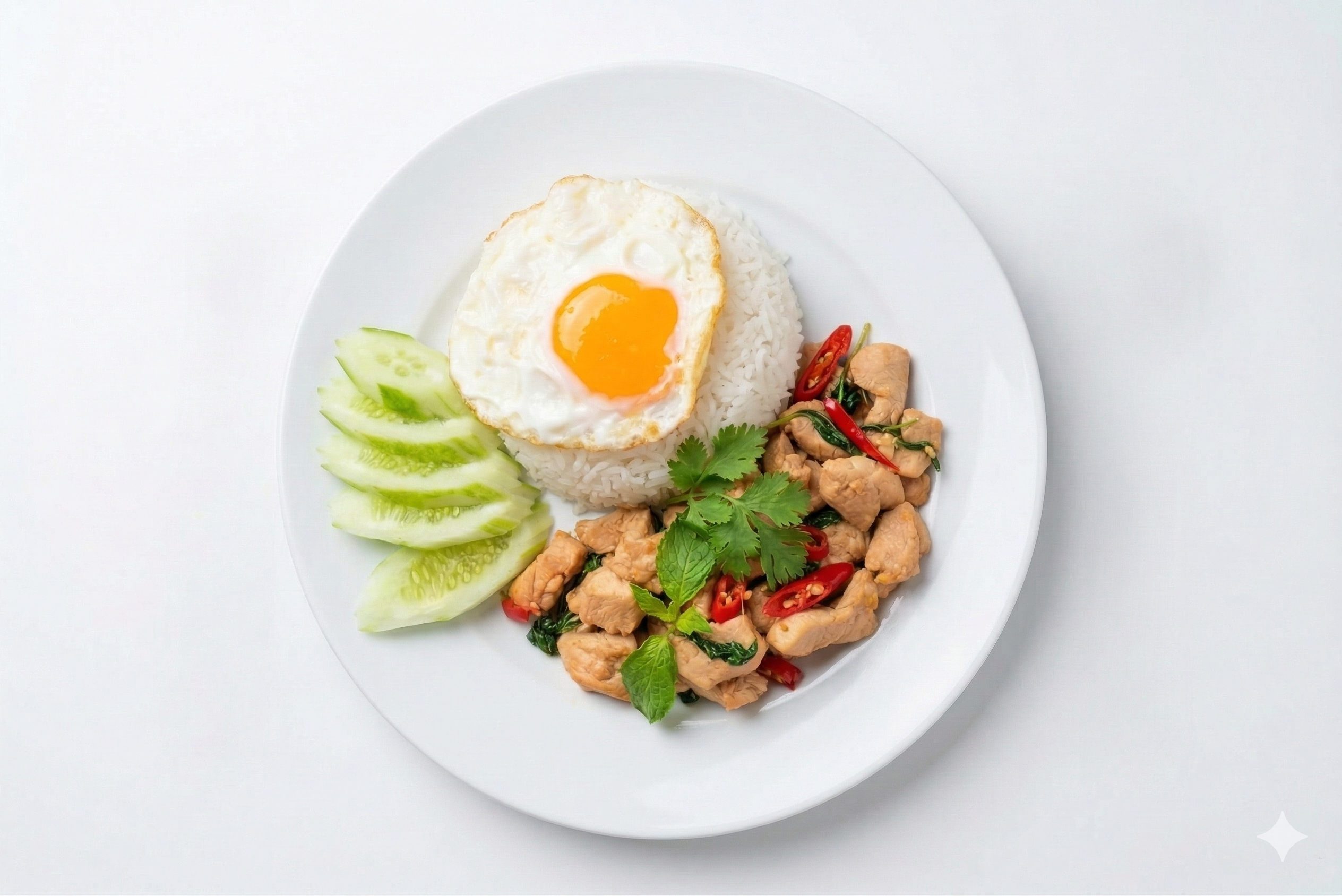 ผัดกะเพราไก่ (กับข้าว)