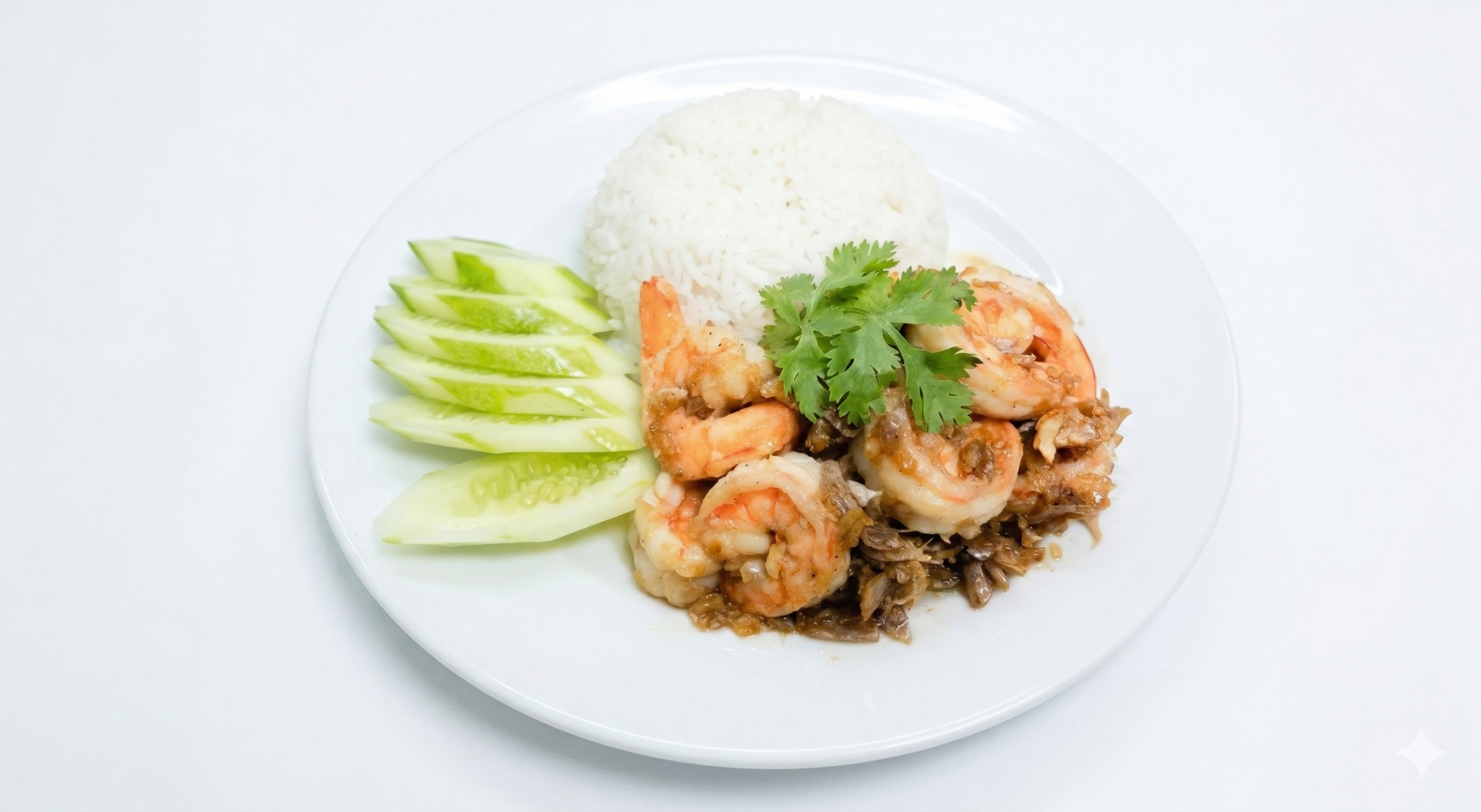 ข้าวทะเลทอดกระเทียม