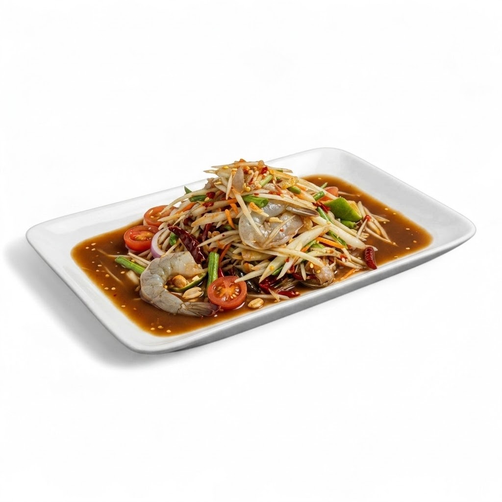 ตำกุ้งสด