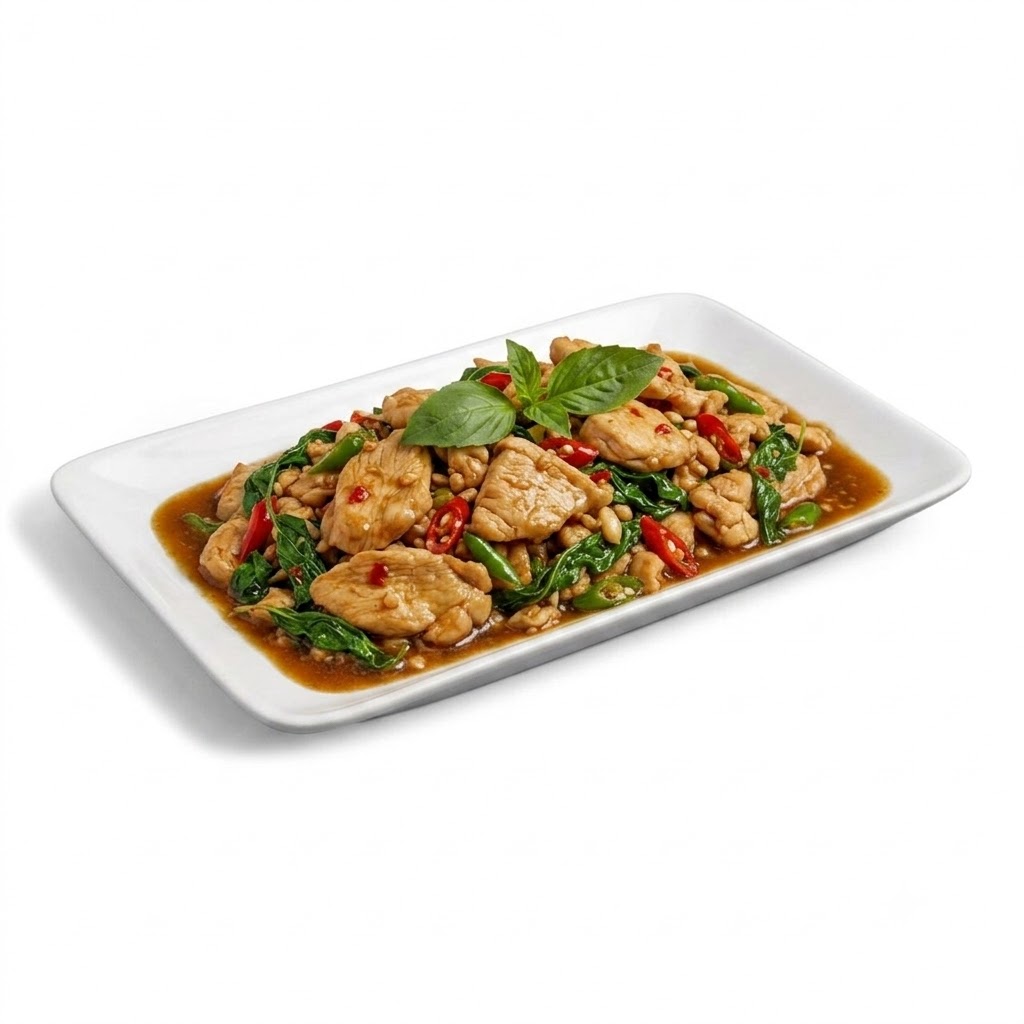กะเพราไก่(กับข้าว)