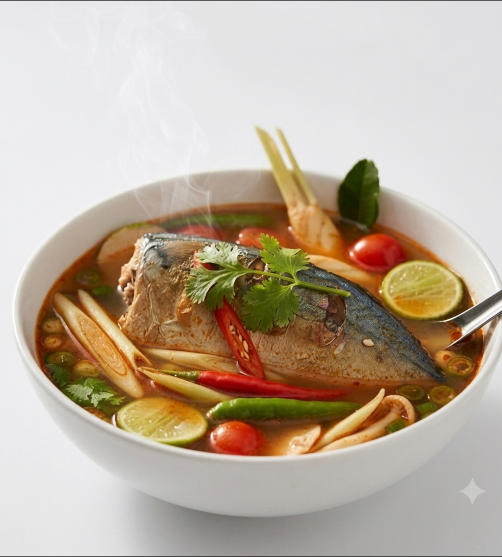 ต้มยำปลาทู (กับข้าว) 1 ตัว