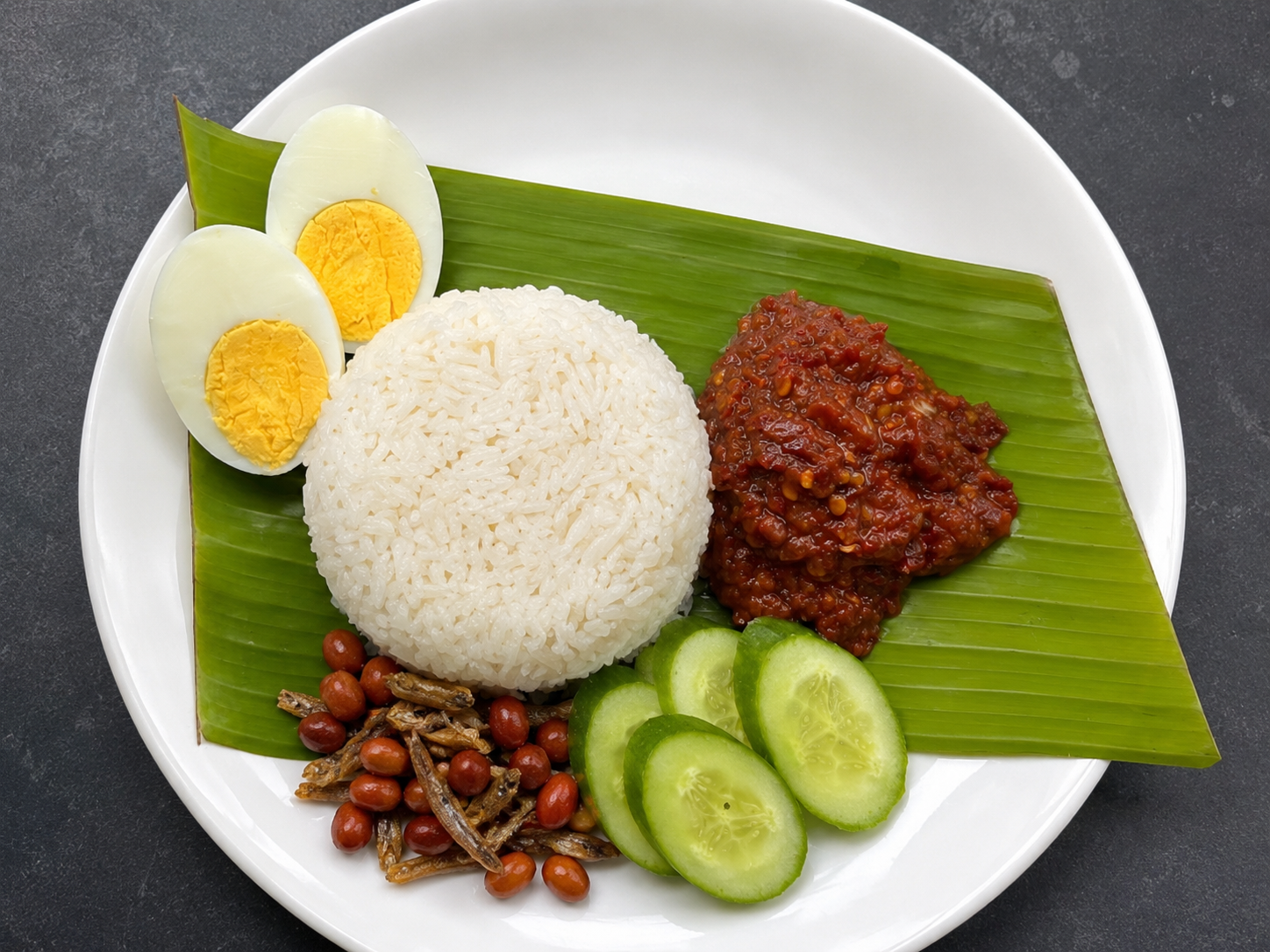 Nasi Lemak Original  (ไม่มีไก่ทอด)